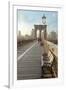 Brooklyn Bridge Walkway No. 2-Alan Blaustein-Framed Photographic Print