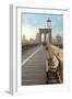 Brooklyn Bridge Walkway No. 2-Alan Blaustein-Framed Photographic Print