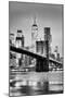 Brooklyn Bridge with 1 World Trade Centre in the background. New York City-Ed Hasler-Mounted Photographic Print