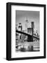 Brooklyn Bridge with 1 World Trade Centre in the background. New York City-Ed Hasler-Framed Photographic Print