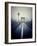 Brooklyn Bridge with Overcast Manhattan Skyline in the Background-Frina-Framed Photographic Print