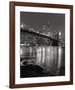 Brooklyn Bridge with World Trade Center-Christopher Bliss-Framed Giclee Print