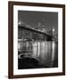 Brooklyn Bridge with World Trade Center-Christopher Bliss-Framed Giclee Print