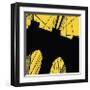 Brooklyn Bridge (yellow)-Erin Clark-Framed Giclee Print