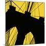 Brooklyn Bridge (yellow)-Erin Clark-Mounted Art Print