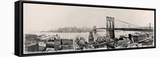 Brooklyn Bridge1901-Mindy Sommers-Framed Stretched Canvas
