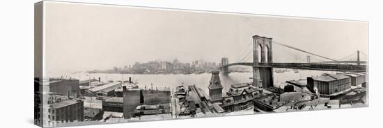 Brooklyn Bridge1901-Mindy Sommers-Stretched Canvas
