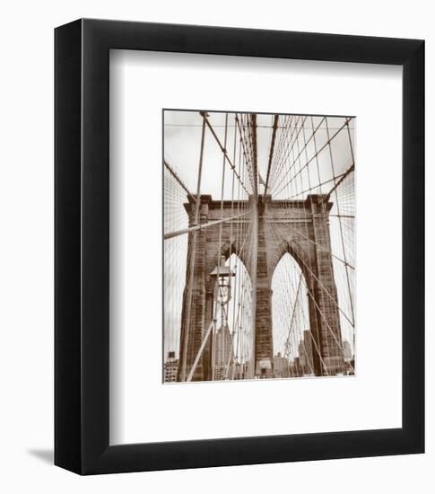 Brooklyn Bridge-Igor Maloratsky-Framed Art Print