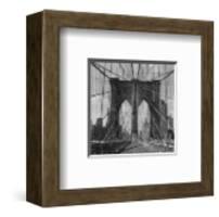 Brooklyn Bridge-Walter Gritsik-Framed Art Print