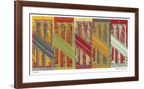 Brooklyn Bridge-Mj Lew-Framed Giclee Print