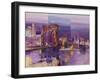 Brooklyn Bridge-Luigi Florio-Framed Art Print