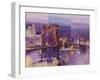 Brooklyn Bridge-Luigi Florio-Framed Art Print