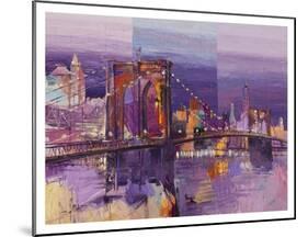 Brooklyn Bridge-Luigi Florio-Mounted Art Print