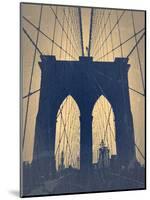 Brooklyn Bridge-NaxArt-Mounted Print