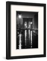 Brooklyn Bridge-Oleg Lugovskoy-Framed Art Print