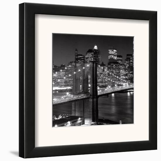 Brooklyn Bridge-Henri Silberman-Framed Art Print