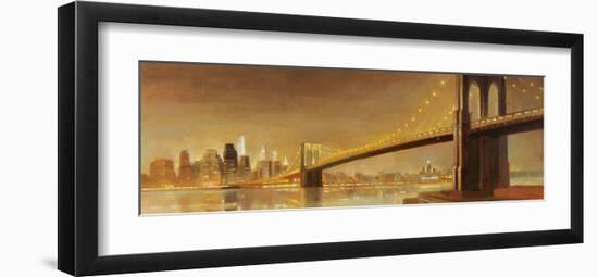 Brooklyn Bridge-Paulo Romero-Framed Art Print