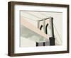 Brooklyn Bridge-Michelle Collins-Framed Art Print