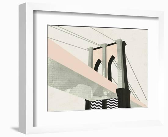 Brooklyn Bridge-Michelle Collins-Framed Art Print