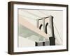 Brooklyn Bridge-Michelle Collins-Framed Art Print