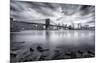 Brooklyn Bridge-Javier De La-Mounted Giclee Print