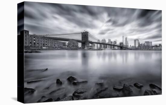 Brooklyn Bridge-Javier De La-Stretched Canvas