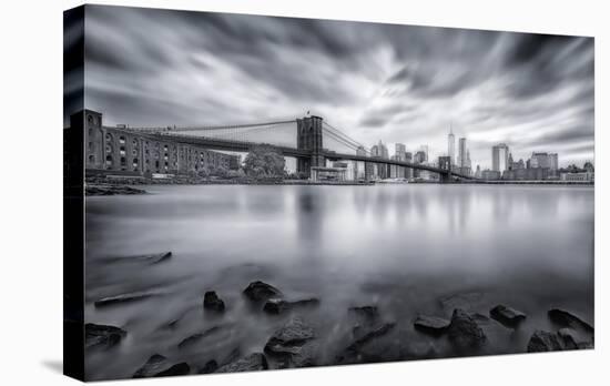 Brooklyn Bridge-Javier De La-Stretched Canvas
