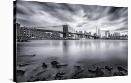 Brooklyn Bridge-Javier De La-Stretched Canvas