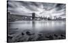 Brooklyn Bridge-Javier De La-Stretched Canvas