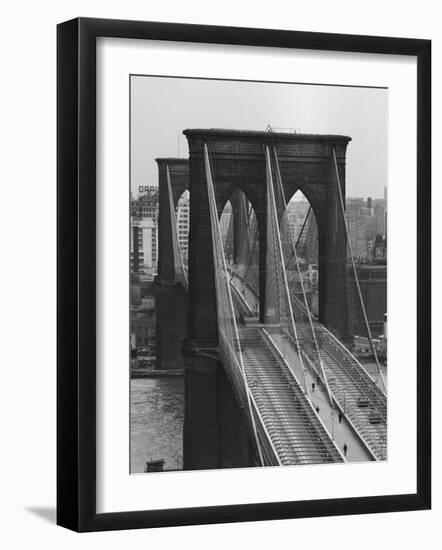 Brooklyn Bridge-Andreas Feininger-Framed Premium Photographic Print