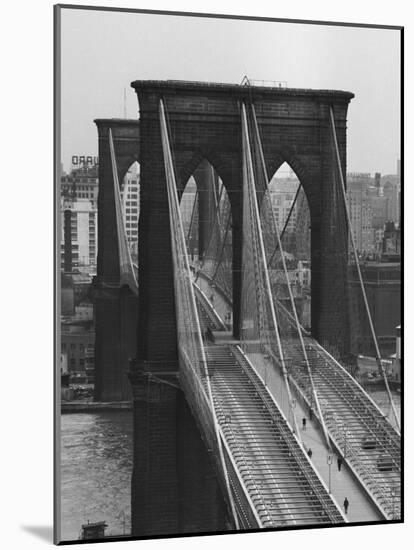 Brooklyn Bridge-Andreas Feininger-Mounted Premium Photographic Print