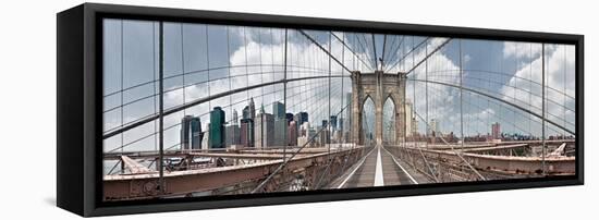 Brooklyn Bridge-Shelley Lake-Framed Stretched Canvas