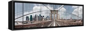 Brooklyn Bridge-Shelley Lake-Framed Stretched Canvas