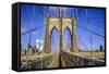 Brooklyn Bridge-Jorg Hackemann-Framed Stretched Canvas