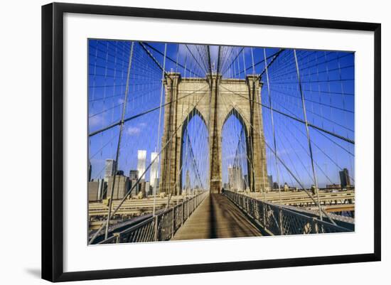 Brooklyn Bridge-Jorg Hackemann-Framed Photographic Print