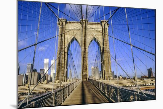 Brooklyn Bridge-Jorg Hackemann-Mounted Photographic Print