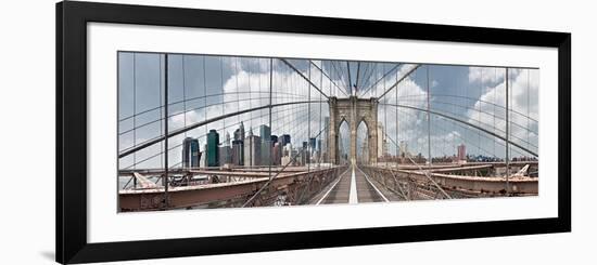 Brooklyn Bridge-Shelley Lake-Framed Photographic Print