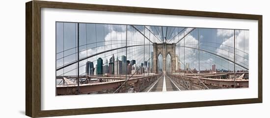 Brooklyn Bridge-Shelley Lake-Framed Photographic Print