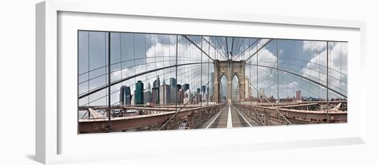 Brooklyn Bridge-Shelley Lake-Framed Photographic Print
