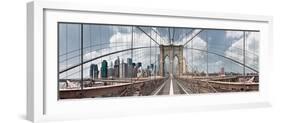 Brooklyn Bridge-Shelley Lake-Framed Photographic Print