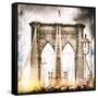 Brooklyn Bridge-Philippe Hugonnard-Framed Stretched Canvas