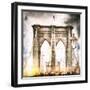 Brooklyn Bridge-Philippe Hugonnard-Framed Giclee Print