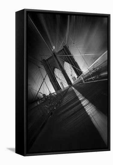 Brooklyn Bridge-Sebastien Del Grosso-Framed Stretched Canvas