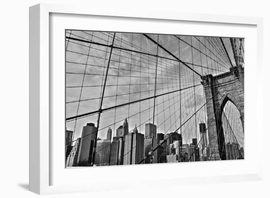 Brooklyn Bridge-Bill Carson Photography-Framed Photographic Print