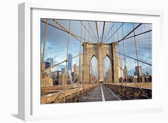 Brooklyn Bridge-Alan Blaustein-Framed Photographic Print