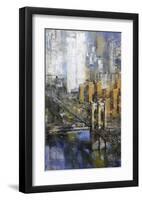 Brooklyn Bridge-Mark Lague-Framed Art Print