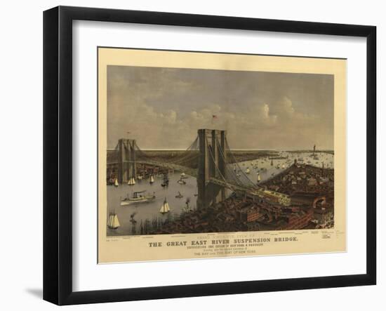 Brooklyn Bridge-null-Framed Giclee Print