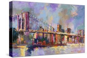 Brooklyn Bridge-Richard Wallich-Stretched Canvas
