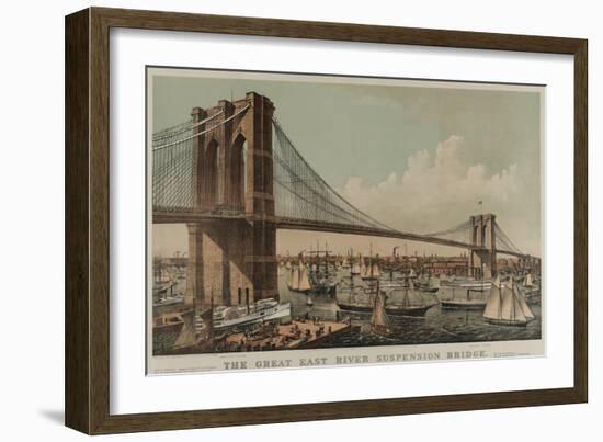 Brooklyn Bridge-null-Framed Art Print