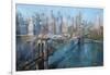 Brooklyn Bridge-Mark Lague-Framed Art Print